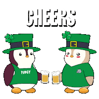 St Pats Beer Sticker by Pudgy Penguins