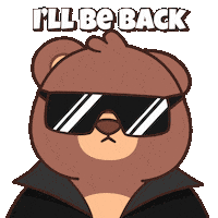 Im Back Teddy Bear Sticker by BEARISH
