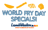 LambWeston4Chefs_APAC fries french fries frenchfries lambweston Sticker