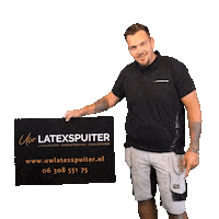 uwlatexspuiter latex nijkerk uwlatexspuiter uwlatex Sticker
