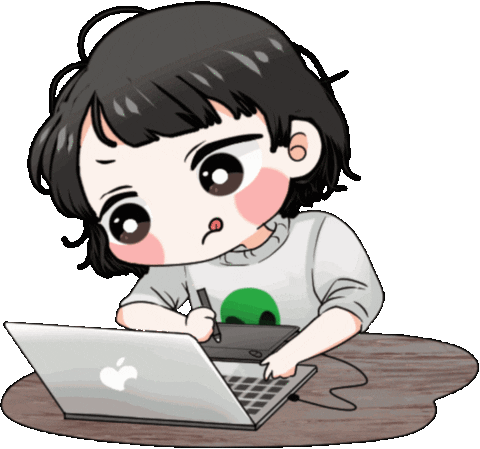 Artist Working Sticker