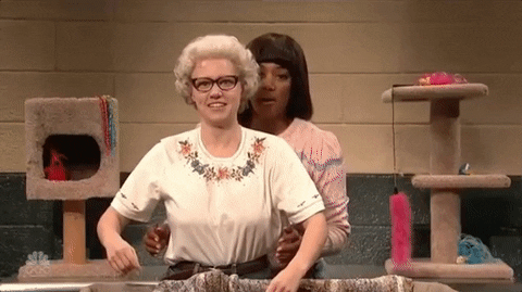 groping kate mckinnon GIF by Saturday Night Live
