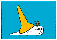 Happy Ice Cream GIF by Stephen Maurice Graham