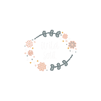 Flowers Words Sticker by Gina M.