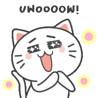 Cat Wow Sticker by KIKI