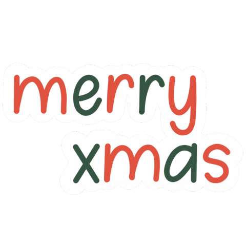 Happy Merry Christmas Sticker