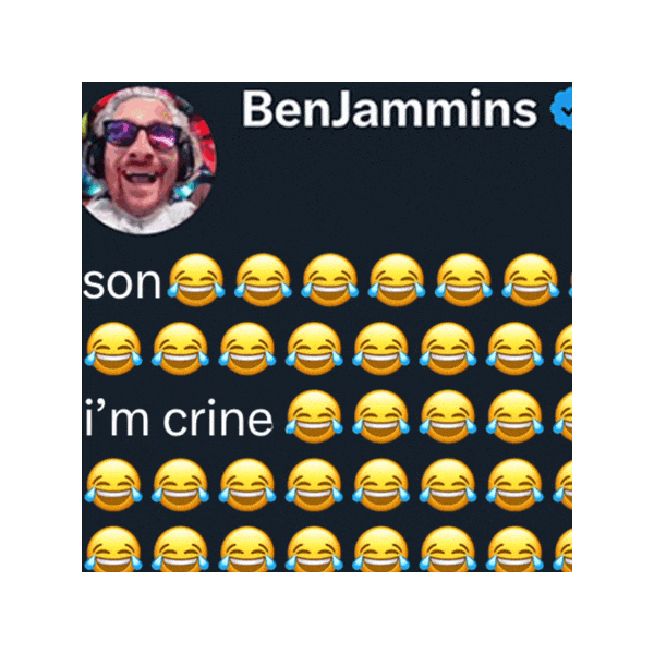 Cracking Up Crying Sticker