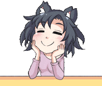 Happy Cat Girl Sticker by Jin