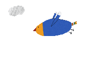 Bird Flying Sticker
