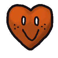 MustyTom love happy heart cartoon Sticker