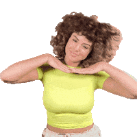 Girl Happy Thank You Sticker