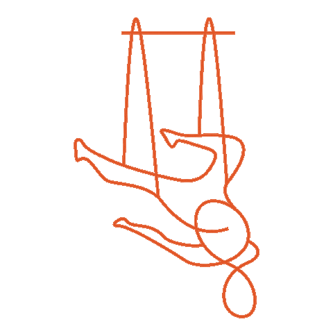 Trapeze Yogalove Sticker by YogaPlus, Inc.