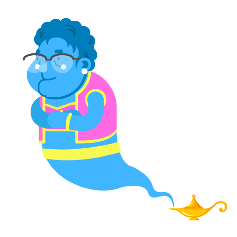 Genie Granny Sticker by getbaff