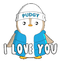 I Love You Penguin Sticker by Pudgy Penguins