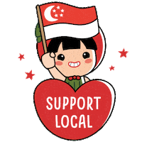 Singapore Stay Home Sticker by Ang Ku Kueh Girl and Friends