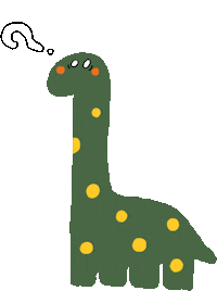wapaindewa dinosaur understand 恐龍 傻眼 Sticker
