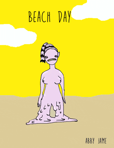 melting beach day GIF by Abby Jame
