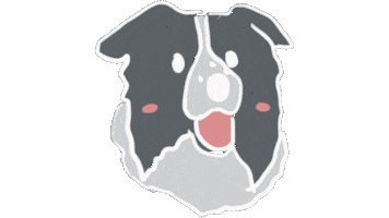 Dog Running Sticker by LeapEarsFurnature