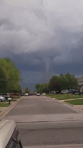 Tornado Forms Over Andover, Kansas