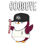 Bye Bye Goodbye Sticker by Pudgy Penguins