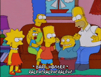 homer simpson cheering GIF