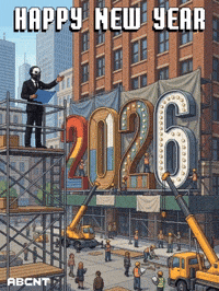 Happy New Year Celebration GIF by ABCNT