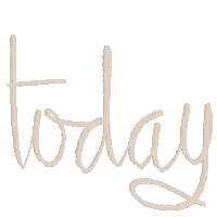 Today Calligraphy Sticker