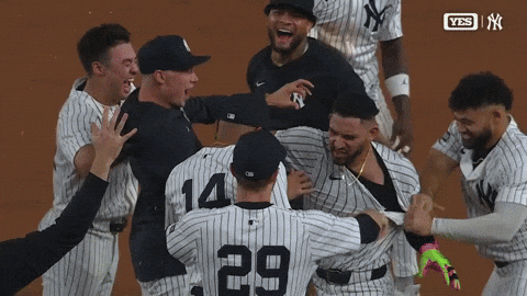 Celebrate New York Yankees GIF by MLB