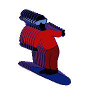jordan_spector trippy snow winter wave Sticker