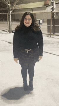 Snow Laughing GIF