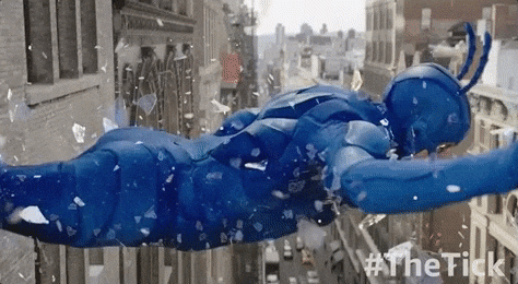 falling GIF by The Tick