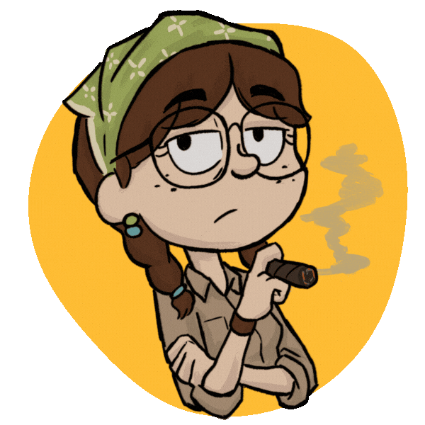 Cigar Whatever Sticker by Pepper Steps