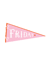 stephlo_design pink friday flag weekend Sticker