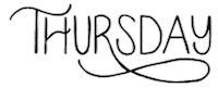 Days Of The Week Lettering Sticker