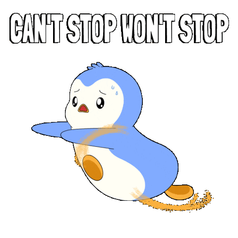 Lets Go Sticker by Pudgy Penguins