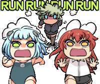 Run Running Sticker by Jin