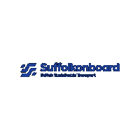 Suffolkonboard sob suffolk passenger transport suffolkonboard Sticker