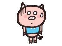 Pig 傻眼 Sticker