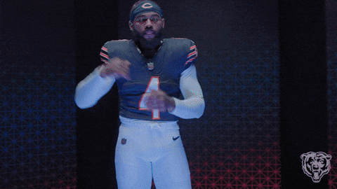 Flex Dandreswift GIF by Chicago Bears