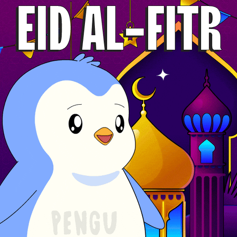 Pray Hari Raya GIF by Pudgy Penguins