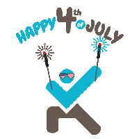 Happy Independence Day Sticker by Keto-Mojo
