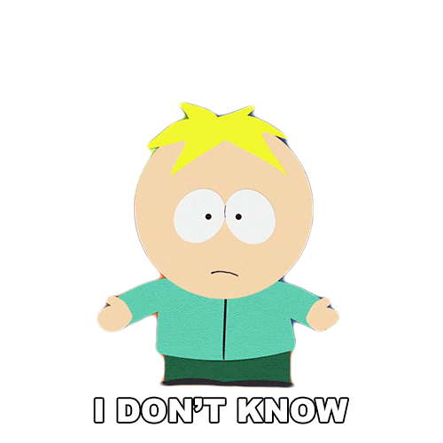 No Clue Idk Sticker by South Park