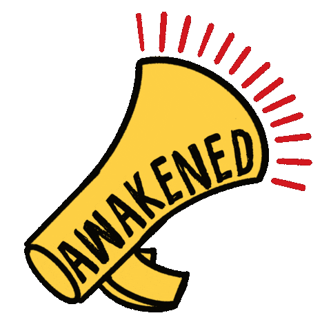awakenedcommunities giphyupload blm megaphone acab Sticker