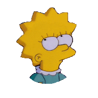 Lisa Simpson Ugh Sticker by reactionstickers