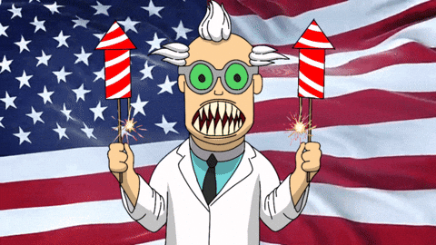 Usa America GIF by 3dFrankenPunks