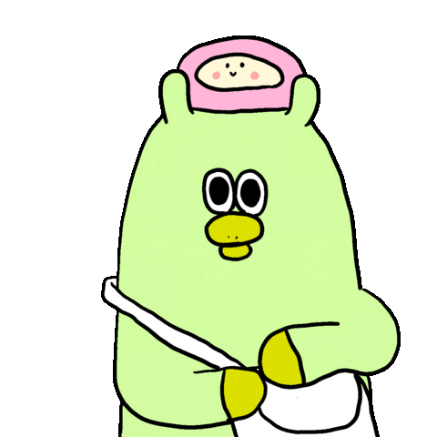 Spring Eating Sticker by Gunmaunofficial