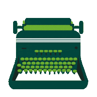 Schreibmaschine Sticker by WISAG