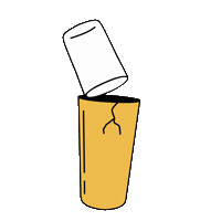 Thedeadpintco dancing drink beer drinking Sticker