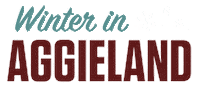 texas am snow Sticker by Texas A&M University