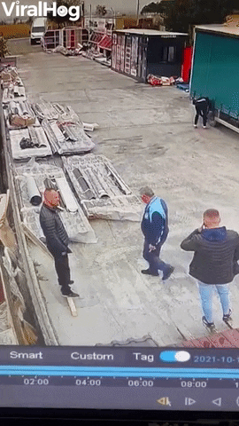 Man Slips And Falls On Wood Plank GIF by ViralHog